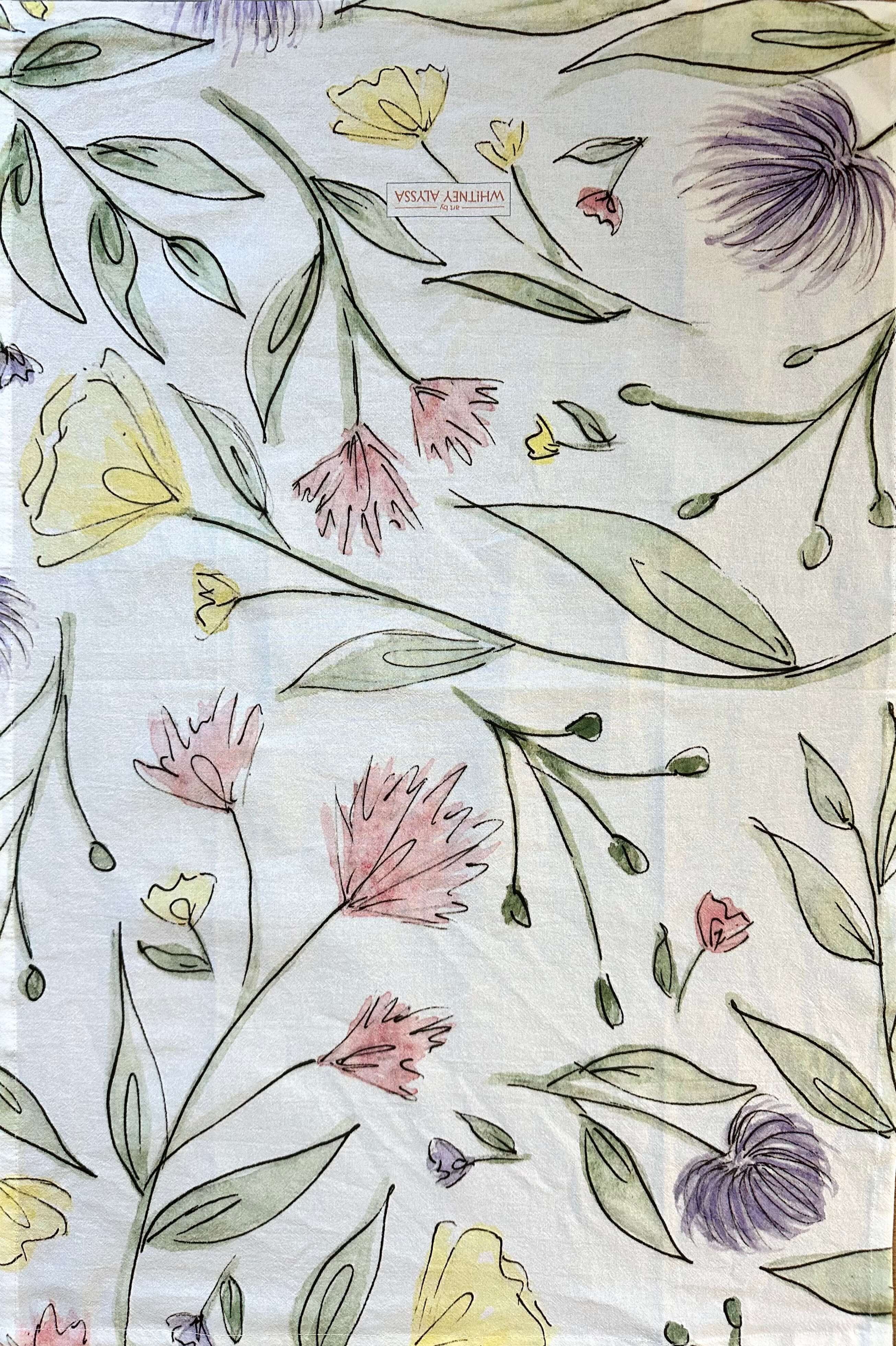 Tea Towel: Fresh Flowers | Art By Whitney Alyssa - Image 4